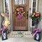 Spring Door Mat,Home Sweet Home Leaves Indoor Outdoor Non-Slip Doormat,Entryway Front Porch Summer Welcome Mat Grey for Entrance Decor,30'' x 17''